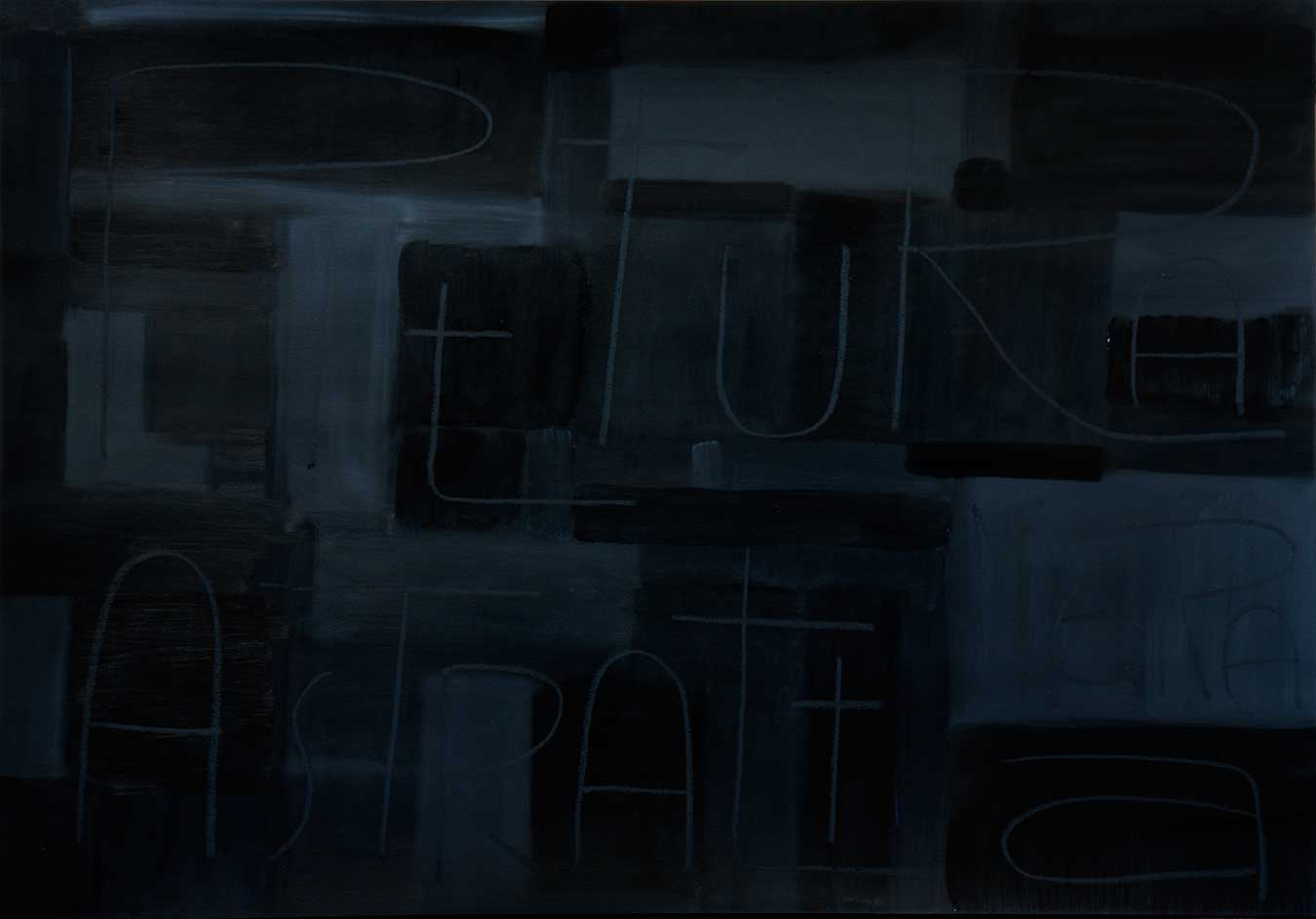 Pittura astratta nera